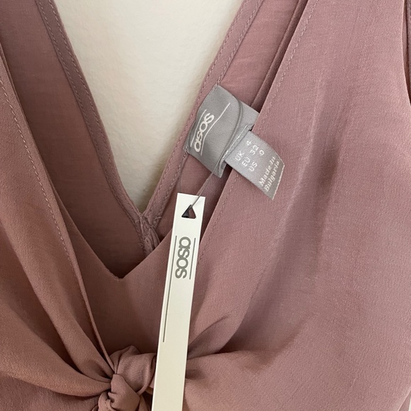 NEW ASOS Flowy Dressy Pink Top - Picture 2 of 4